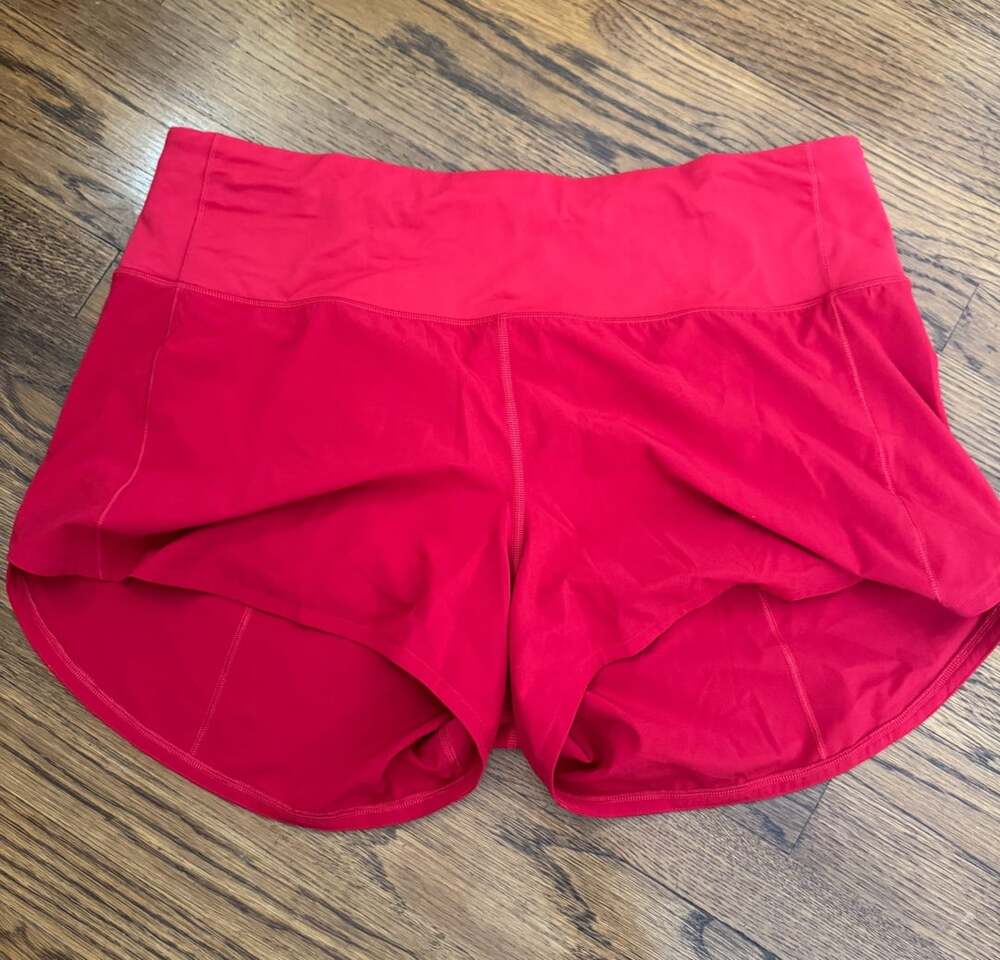 Lululemon Speed Up Short Size 12 Red Athletic Shorts